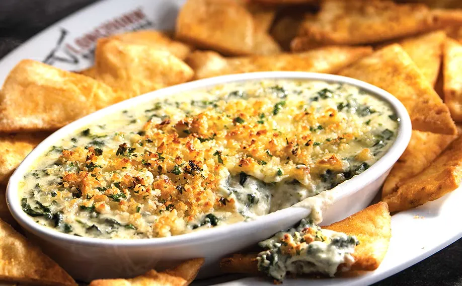Parmesan Crusted Spinach Dip